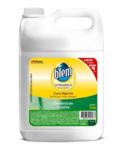 CERA PARA CERAMICOS INCOLORA 5 LTS. BLEM