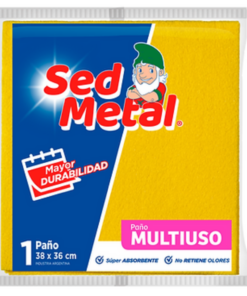 PAÑO MULTIUSO SUAVE 38x36 CM. X 1 UNIDAD SED METAL