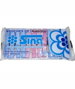 BROCHES DE PLASTICO X 12 UNI. SINA