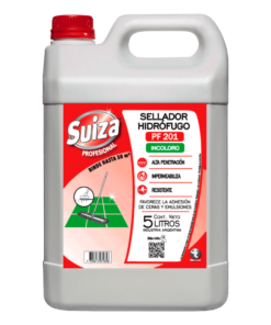 SUIZA SELLADOR HIDROFUGO INCOLORO PROFESIONAL 5LT.