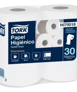 PAPEL HIGIENICO TORK PREMIUM DOBLE HOJA BULTO 10X4 X30MTS