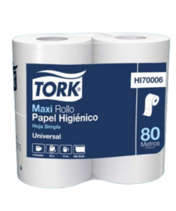PAPEL HIGIENICO TORK PREMIUM HOJA SIMPLE BULTO 10X4 X80 MTS