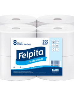 PAPEL HIGIENICO SH BUJE GRANDE 8X300 MTS FELPITA