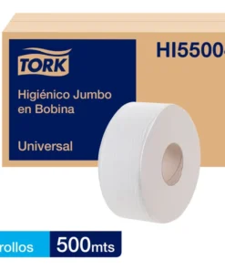 Papel Higiénico Jumbo Tork Universal 6 Rollos x 500 Metros